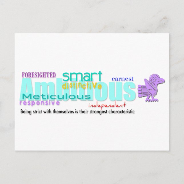 Geboren in Roster-Jahr Persönlichkeit Postkarte 2  (Vorderseite)