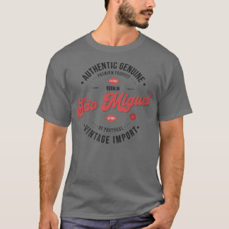 Geboren in Sao Miguel Azores Authentischer Vintag T-Shirt