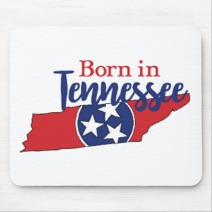 Geboren in Tennessee Staat Symbols Freiwilliger St Mousepad