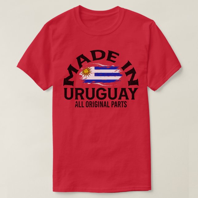 Geboren in Uruguay 1 T-Shirt (Design vorne)