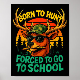 Geboren jagen erzwungen zur Schule gehen Junge Kin Poster
