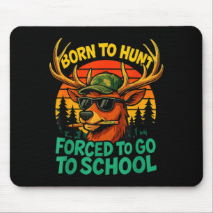 Geboren jagen gezwungen zur Schule gehen Junge Kin Mousepad