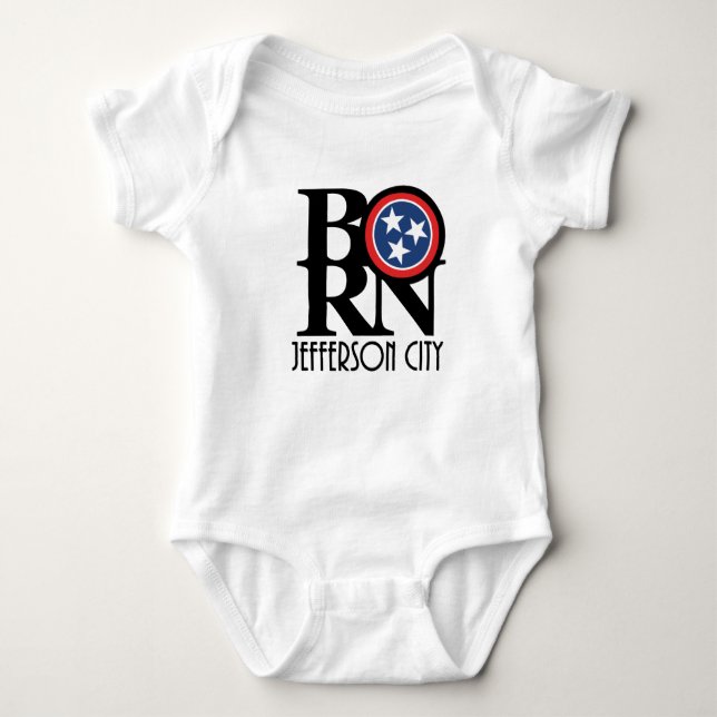 GEBOREN Jefferson City Baby Strampler (Vorderseite)