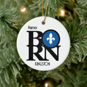 GEBOREN Kingston Quebec Keramik Ornament