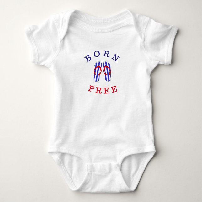 Geboren kostenlos baby strampler (Vorderseite)