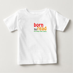 Geboren, lang Sleeved Baby-Shirt zu lesen Baby T-shirt