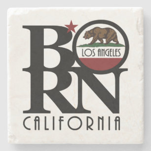 GEBOREN Los Angeles CA Steinuntersetzer