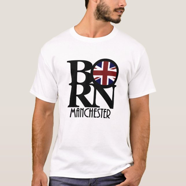 GEBOREN Manchester England T-Shirt (Vorderseite)