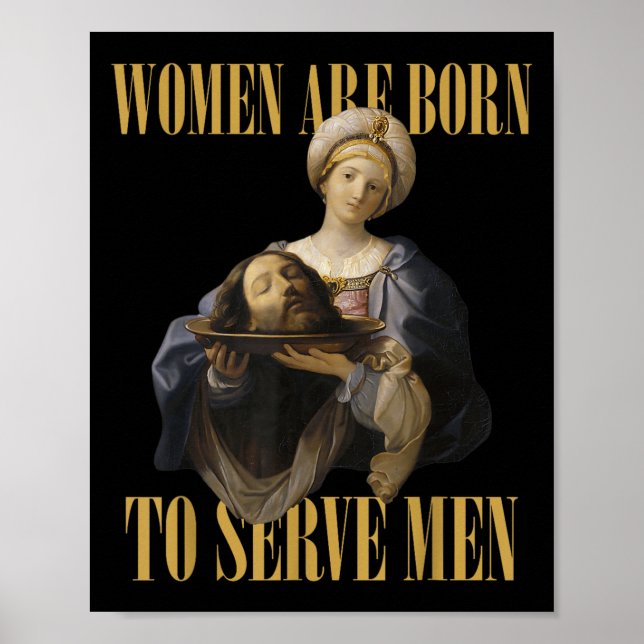 Geboren, Männer Christlich Boss Girl Motivierend z Poster (Vorne)