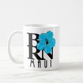 GEBOREN Maui Blue Hibiskus 11oz Kaffeetasse