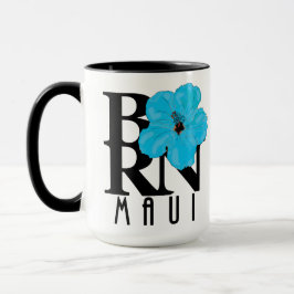 GEBOREN Maui Blue Hibiskus 15oz Tasse