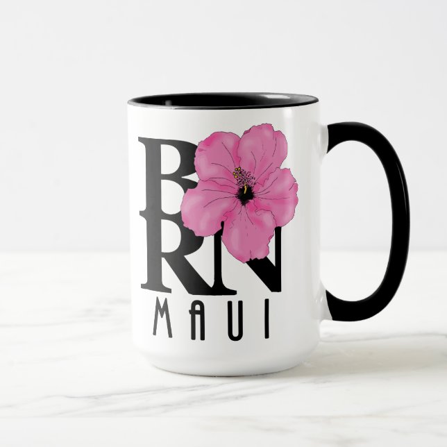 GEBOREN Maui Pink 15oz Tasse (Rechts)
