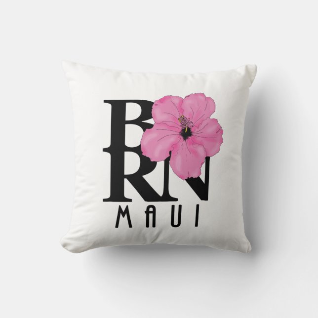 GEBOREN Maui Pink Kissen (Vorderseite)