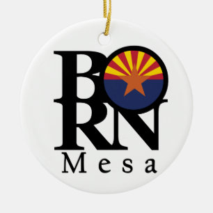 GEBOREN Mesa Arizona Keramik Ornament