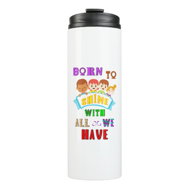 Geboren, mit allem zu verschmelzen, haben wir 2 Sp Thermosbecher (Vorderseite)