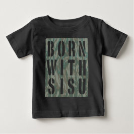 Geboren mit Sisu Camouflage 3 Baby T-shirt