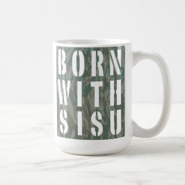 Geboren mit Sisu Camouflage 3 Tasse