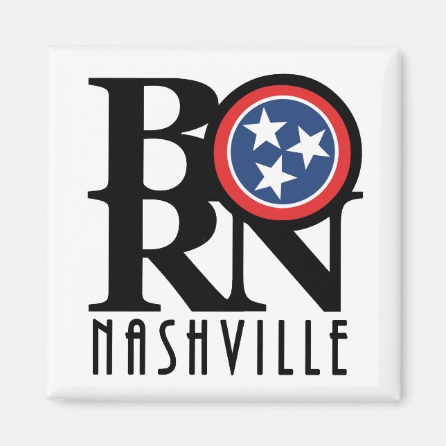 GEBOREN Nashville Tennessee Magnet (Vorne)