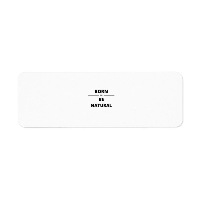 GEBOREN NATÜRLICH (Vorne)