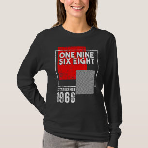 Geboren oder Vintage 1968 für Männer Frauen T-Shirt
