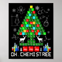 Geboren Oh Chemistree Funny Science Weihnachtsbaum