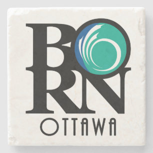 GEBOREN Ottawa Steinuntersetzer