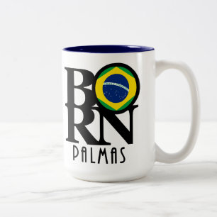GEBOREN Palmas 11oz Zweifarbige Tasse