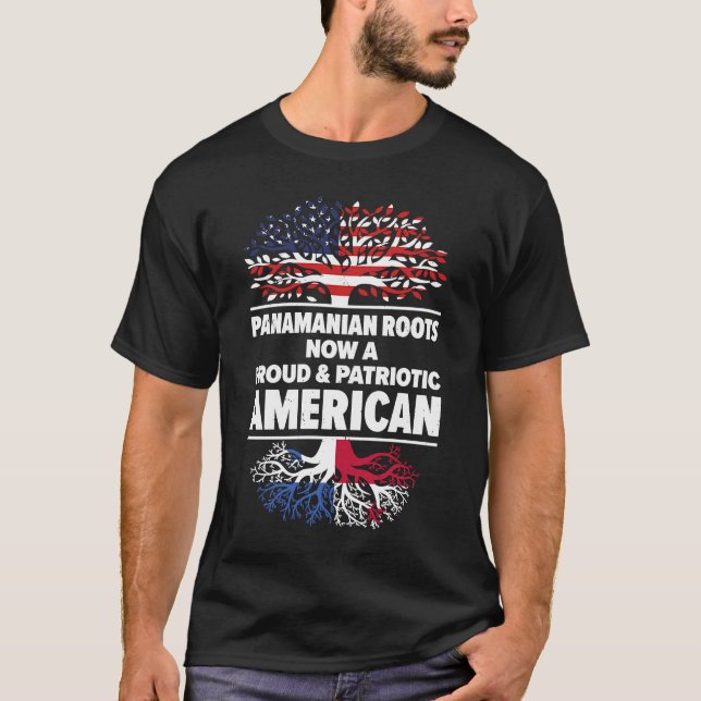 Geboren Panamaische Panama Amerikanische Staatsbür T-Shirt (Vorderseite)