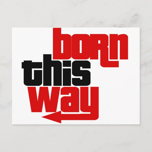 Geboren Postkarte (Vorderseite)