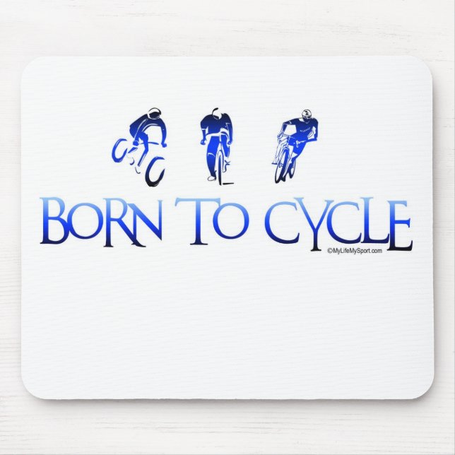 GEBOREN RADZUFAHREN MOUSEPAD (Vorne)
