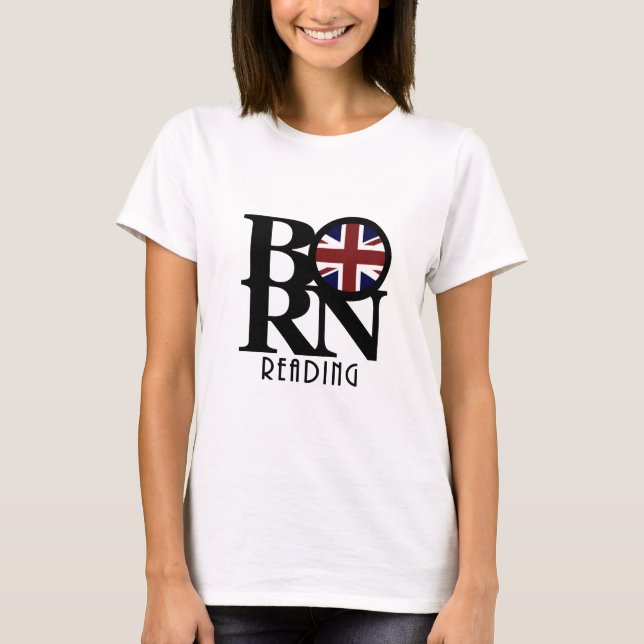 GEBOREN Reading England T-Shirt (Vorderseite)