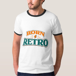 Geboren Retro Vintage 70er Ästhetik Blitz-Sl T-Shirt