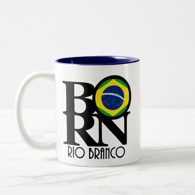 GEBOREN Rio Branco 11oz Zweifarbige Tasse (Links)