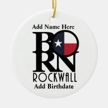 GEBOREN Rockwall Texas (Individuelle Name und Gebu