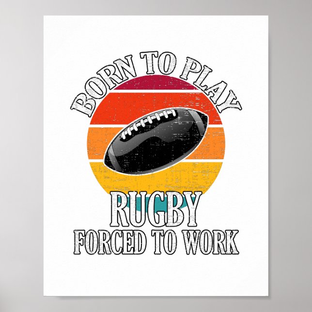 Geboren, Rugby spielen zu müssen Poster (Vorne)