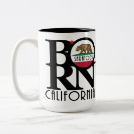 GEBOREN Saratoga California 15oz Zweifarbige Tasse