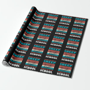 Geboren, Schafe zu hören, die gezwungen sind, zur Geschenkpapier