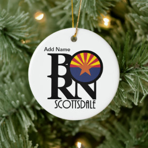 GEBOREN Scottsdale Arizona Keramik Ornament