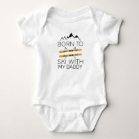 Geboren Skifahren mit Daddy - Ski Baby - Skier
