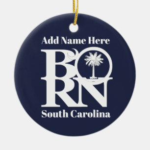 GEBOREN South Carolina Keramik Ornament