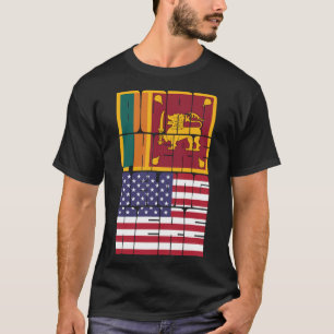 Geboren Sri Lanka Zugehörig Amerikanisch T-Shirt