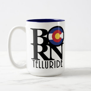 GEBOREN Telluride Colorado 15oz Zweifarbige Tasse
