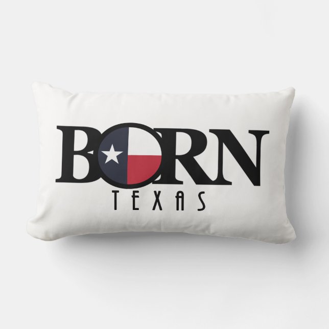 GEBOREN Texas Lendenkissen (Vorderseite)