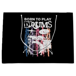 Geboren, Trommeln zu spielen, Rock Music Band Drum Große Geschenktüte