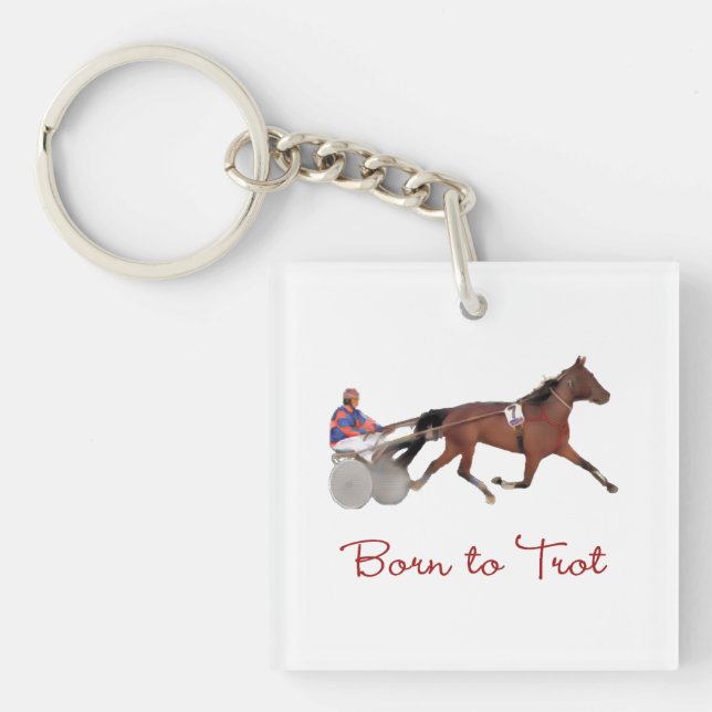 Geboren Trot Schlüsselanhänger (Vorderseite)