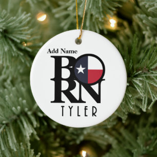 GEBOREN Tyler Texas Keramik Ornament
