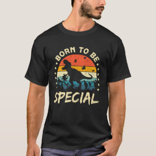 Geboren um besonders zu sein Autismusrätsel Rex Di T-Shirt