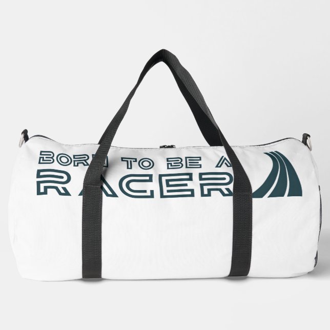 Geboren, um ein Rennfahrer zu sein Duffle Bag (Vorderseite)