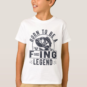 Geboren, um eine Legende des Angelns zu sein Lusti T-Shirt