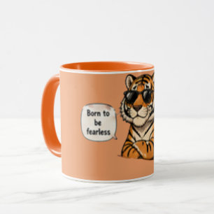 Geboren um Furchtlos zu sein   Inspirierender Kaff Tasse